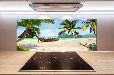 Kitchen splashback Palms on the beach