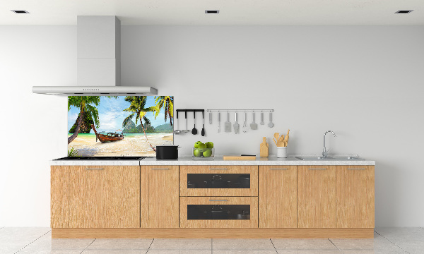 Kitchen splashback Palms on the beach