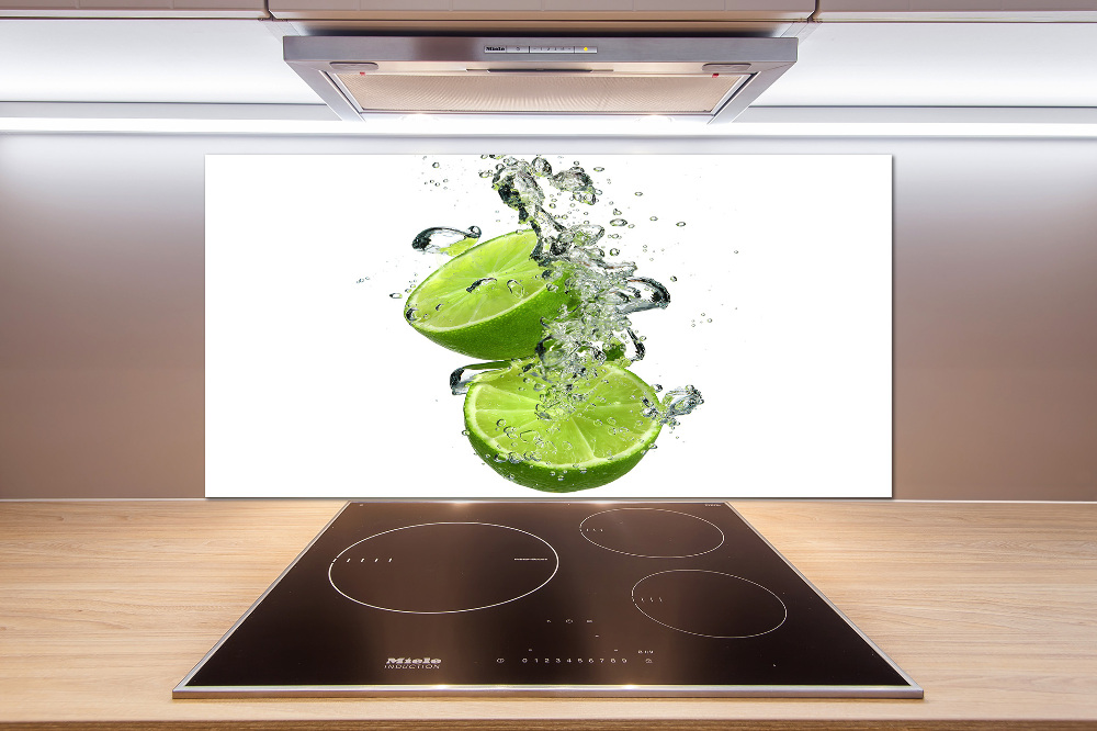 Cooker splashback Lime underwater