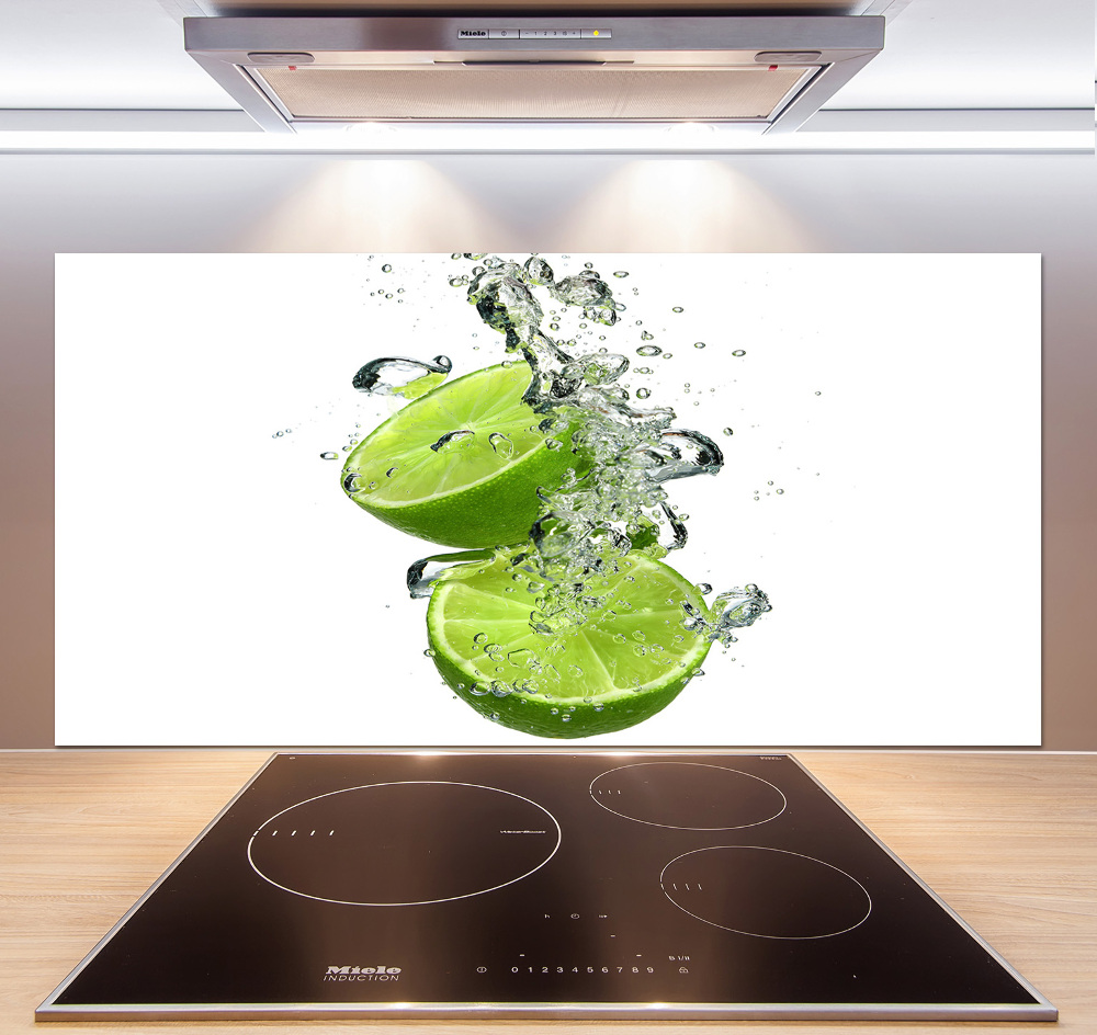 Cooker splashback Lime underwater