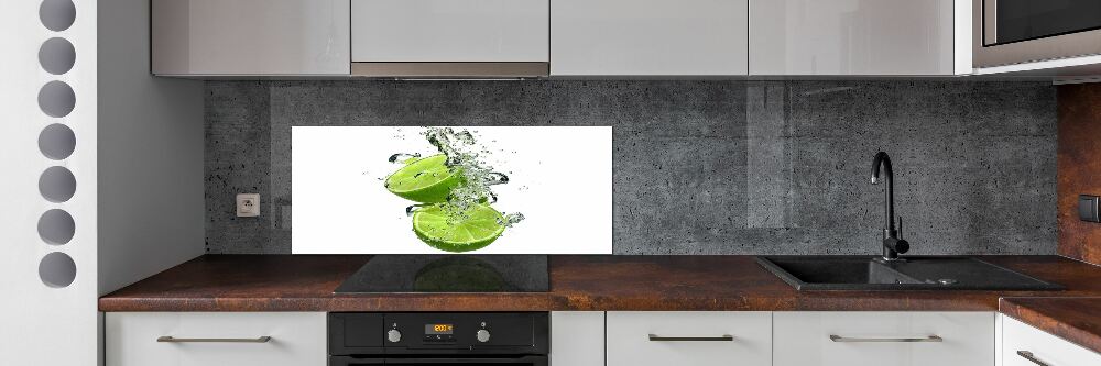 Cooker splashback Lime underwater