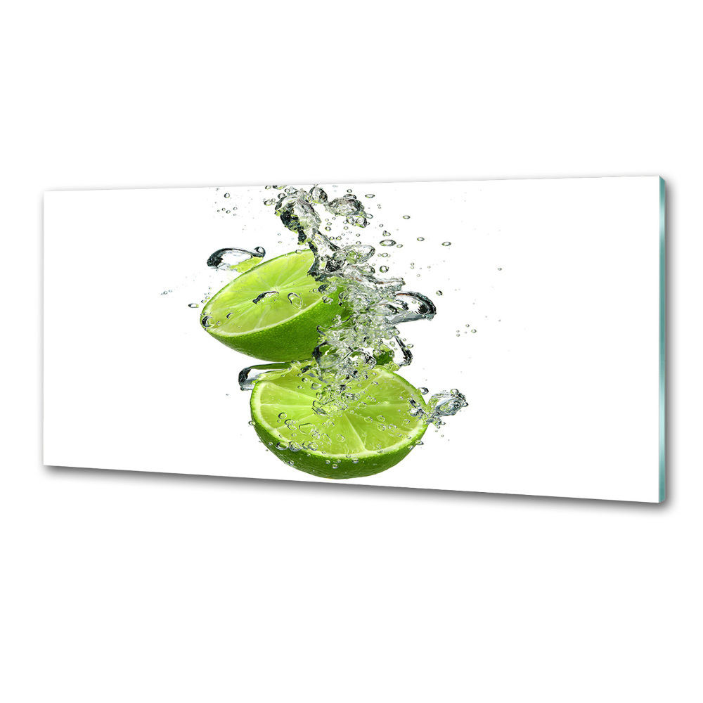 Cooker splashback Lime underwater