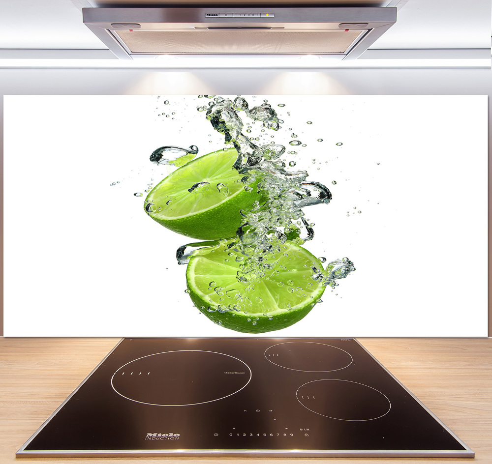 Cooker splashback Lime underwater