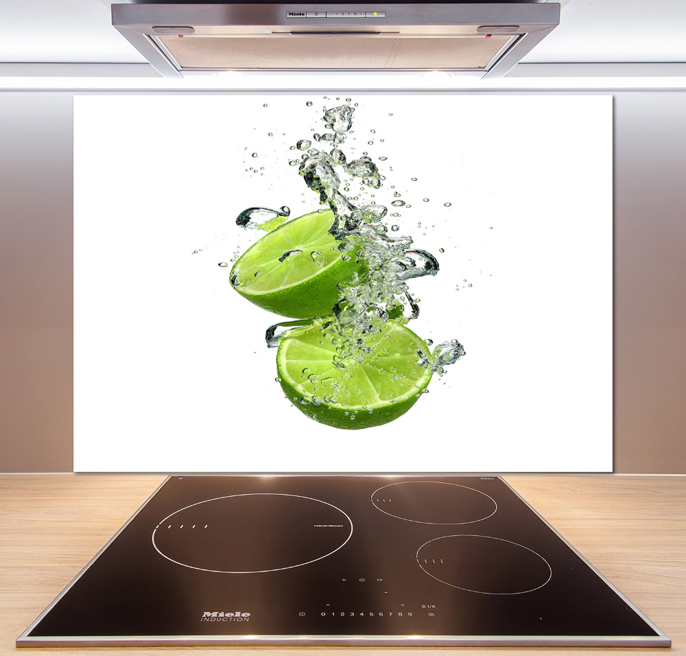 Cooker splashback Lime underwater