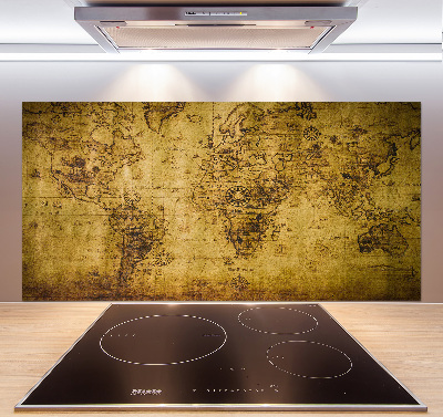 Cooker splashback Old map of the world