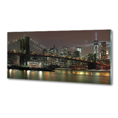 Cooker splashback New York at night