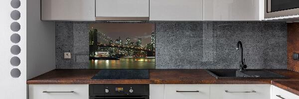 Cooker splashback New York at night