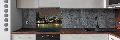 Cooker splashback New York at night