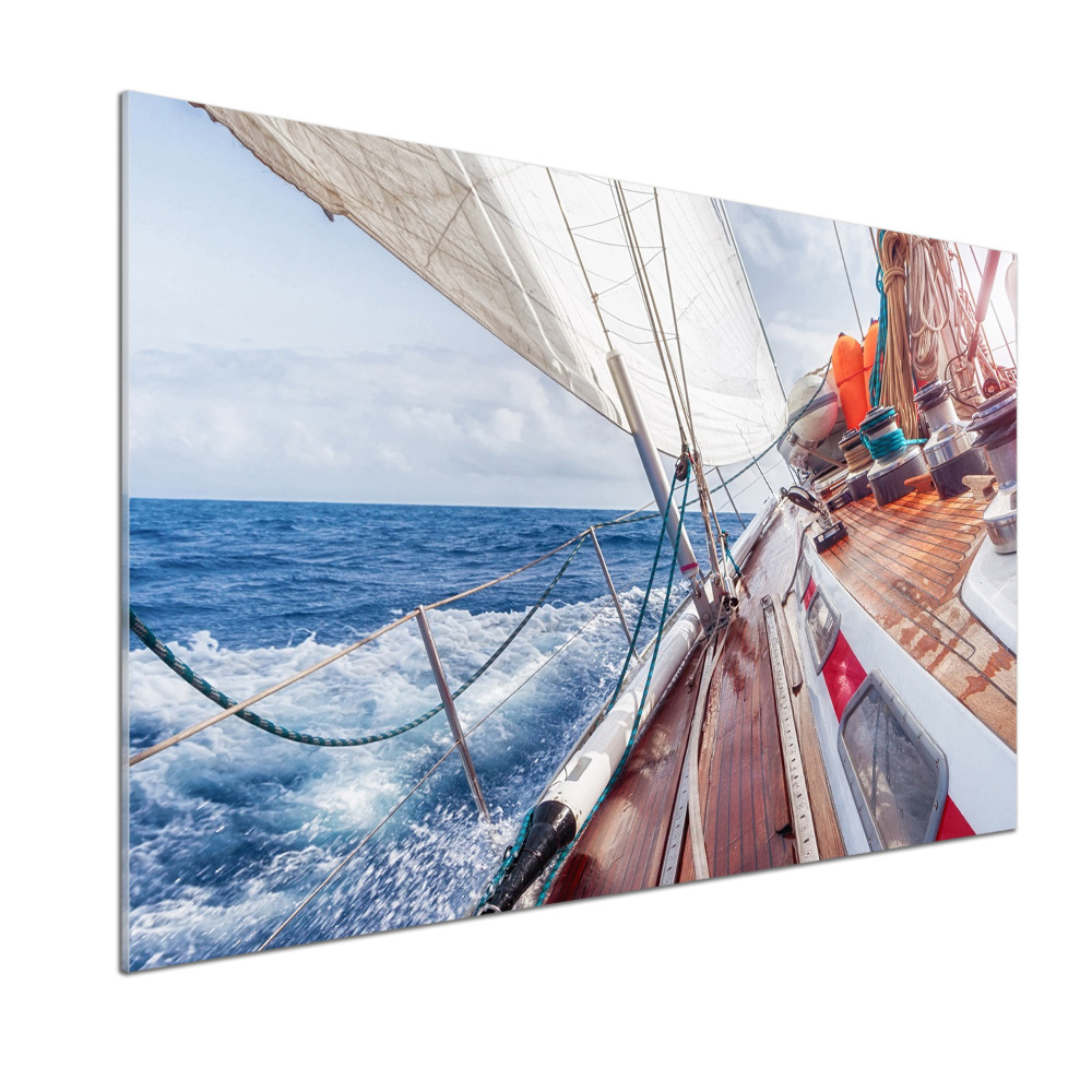 Kitchen splashback Sailboat at sea