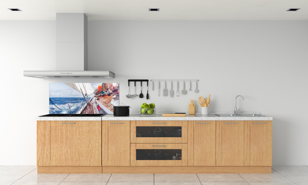 Kitchen splashback Sailboat at sea