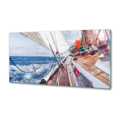 Kitchen splashback Sailboat at sea