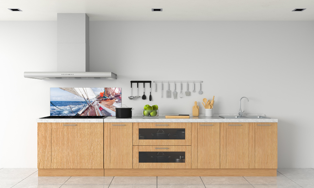 Kitchen splashback Sailboat at sea