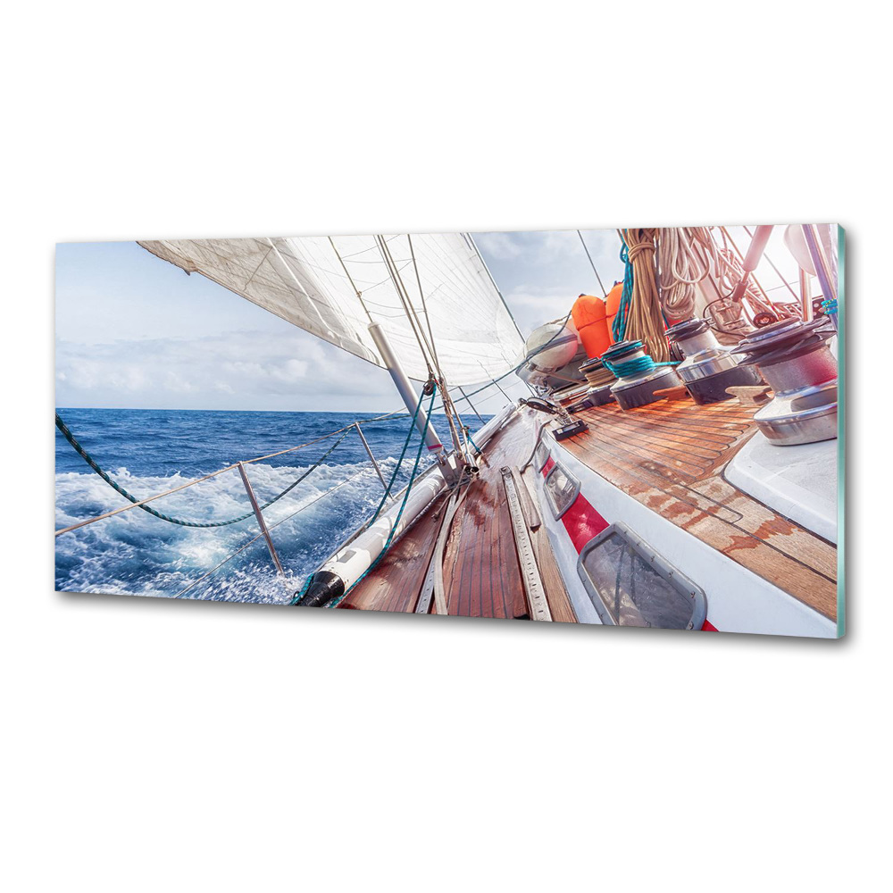 Kitchen splashback Sailboat at sea