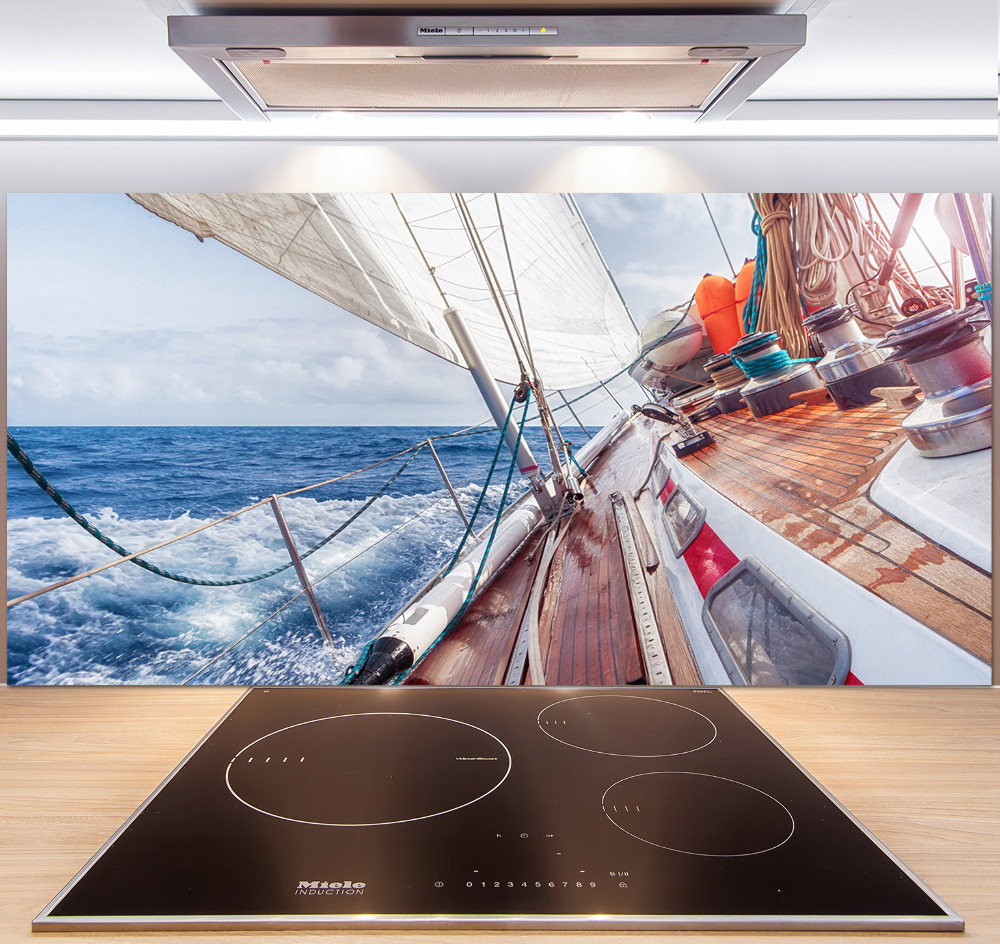 Kitchen splashback Sailboat at sea