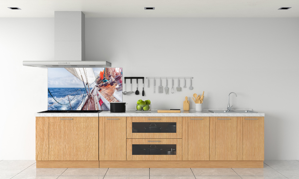 Kitchen splashback Sailboat at sea