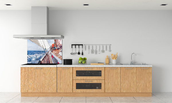 Kitchen splashback Sailboat at sea