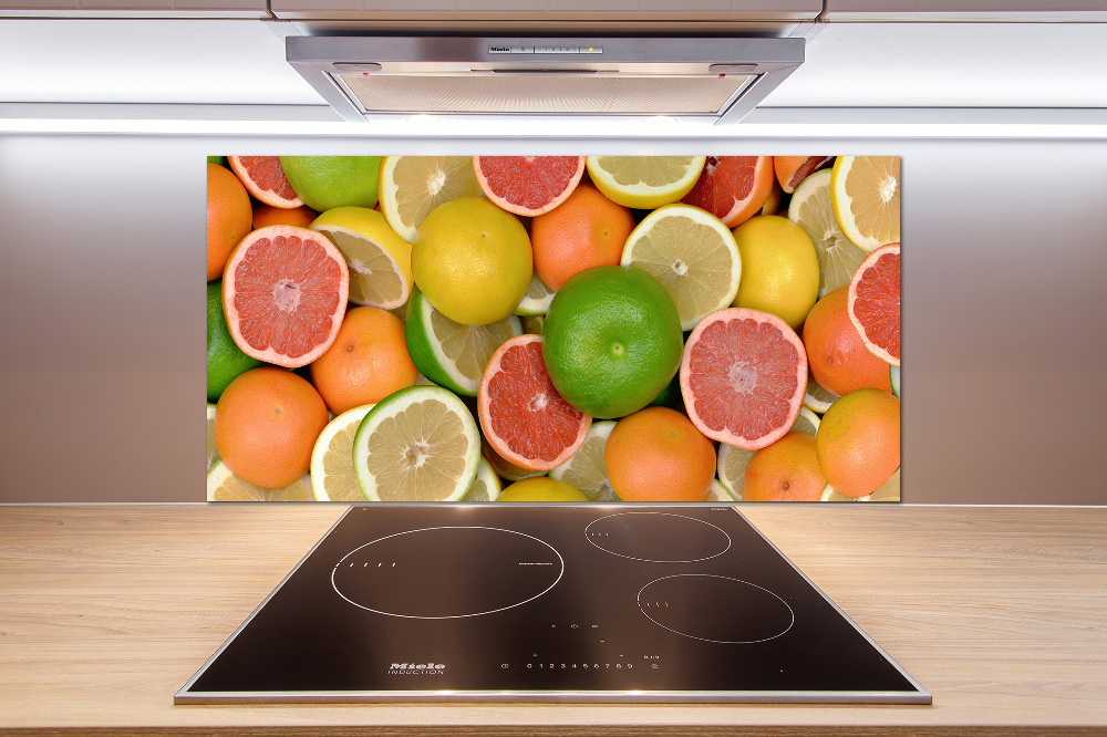 Cooker splashback Citrus fruits