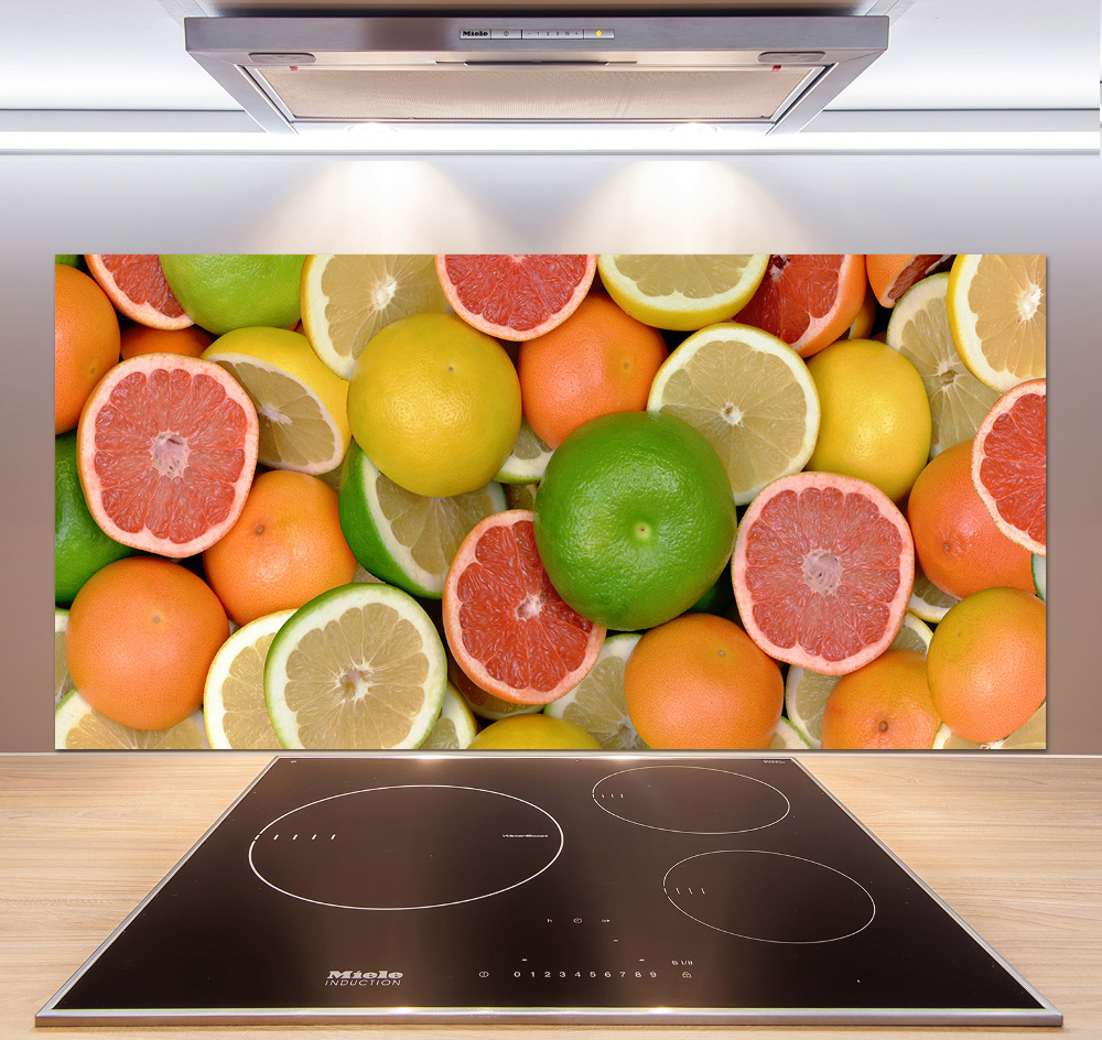 Cooker splashback Citrus fruits