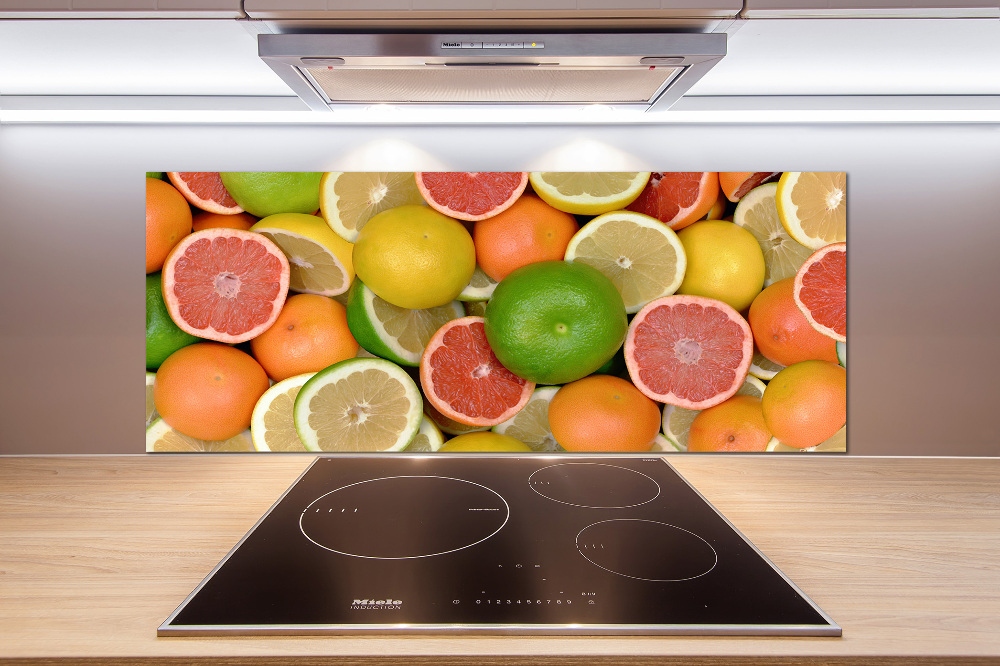 Cooker splashback Citrus fruits