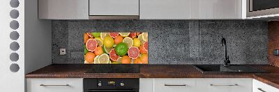 Cooker splashback Citrus fruits