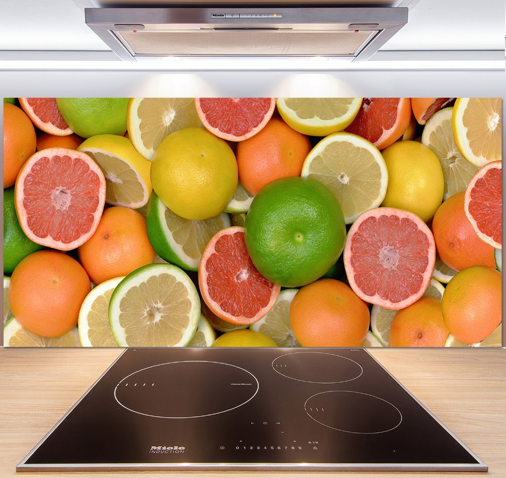 Cooker splashback Citrus fruits