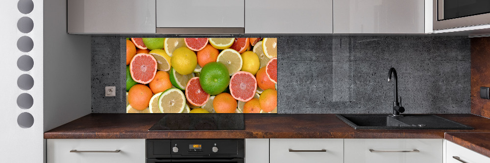 Cooker splashback Citrus fruits