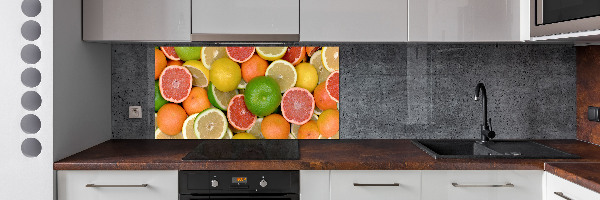 Cooker splashback Citrus fruits