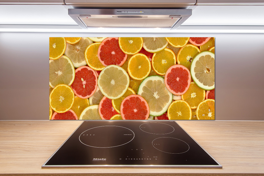 Cooker splashback Citrus fruits