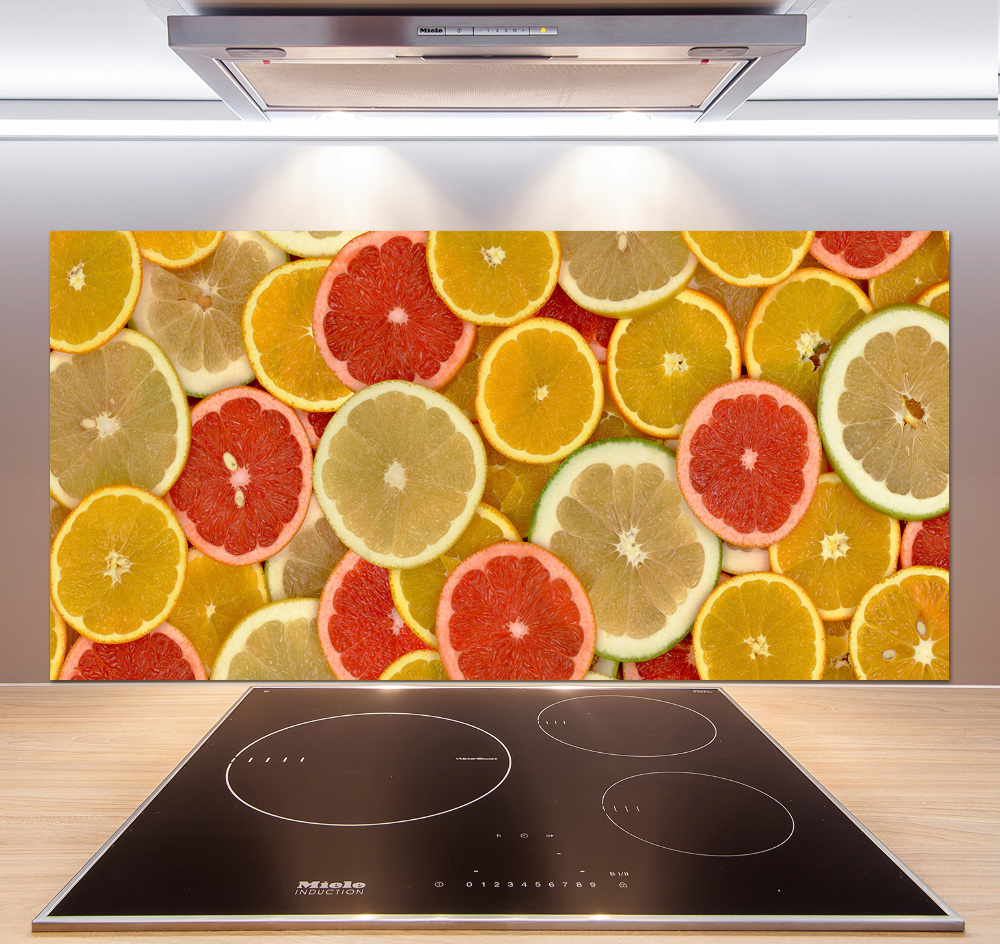 Cooker splashback Citrus fruits