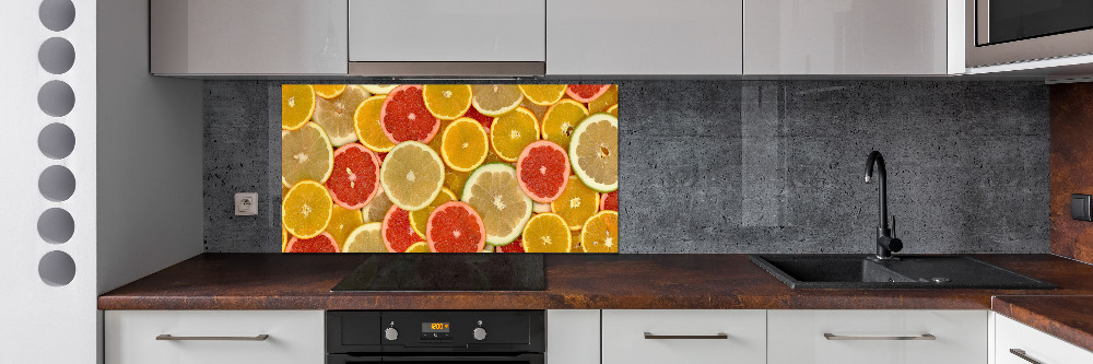 Cooker splashback Citrus fruits