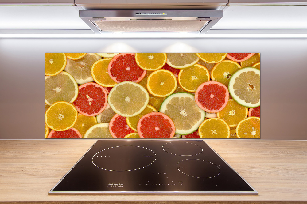 Cooker splashback Citrus fruits