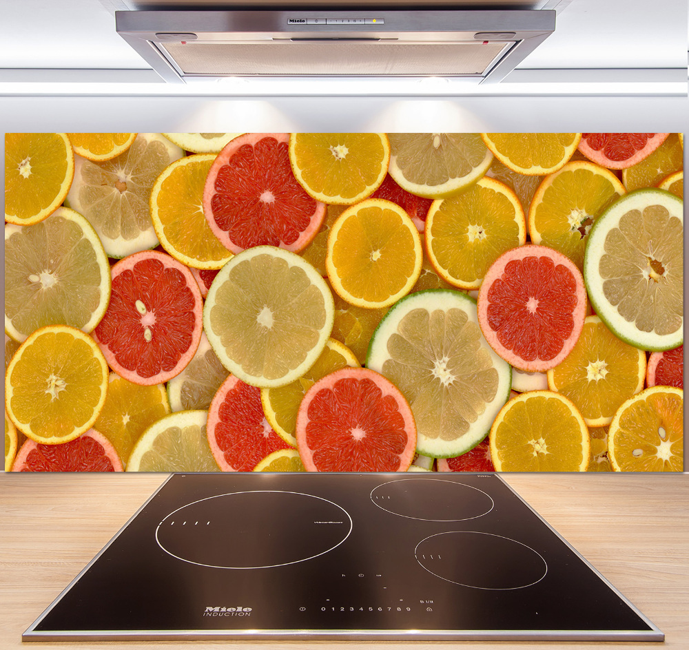 Cooker splashback Citrus fruits