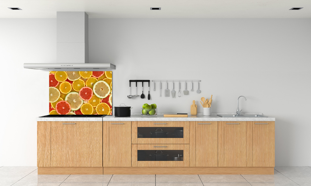 Cooker splashback Citrus fruits