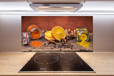 Cooker splashback A mixture of spices