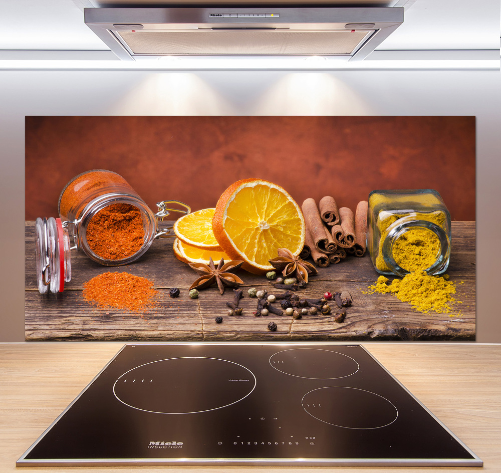 Cooker splashback A mixture of spices