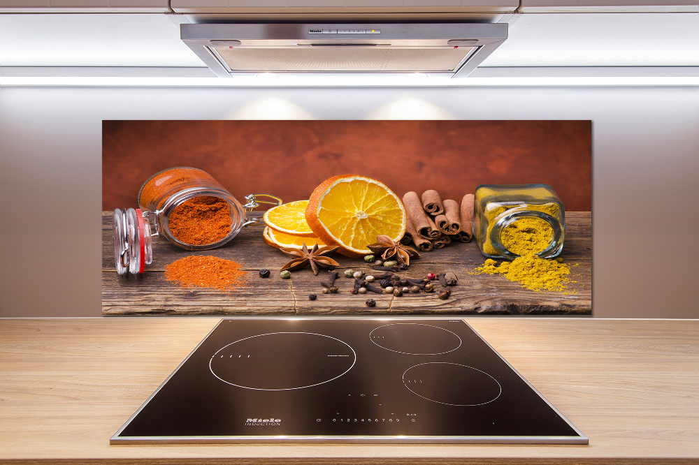 Cooker splashback A mixture of spices