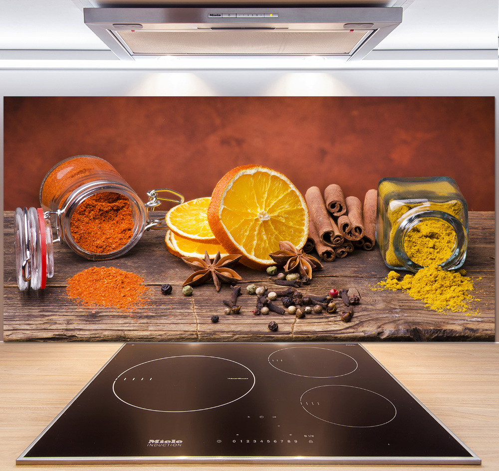 Cooker splashback A mixture of spices