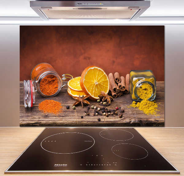 Cooker splashback A mixture of spices