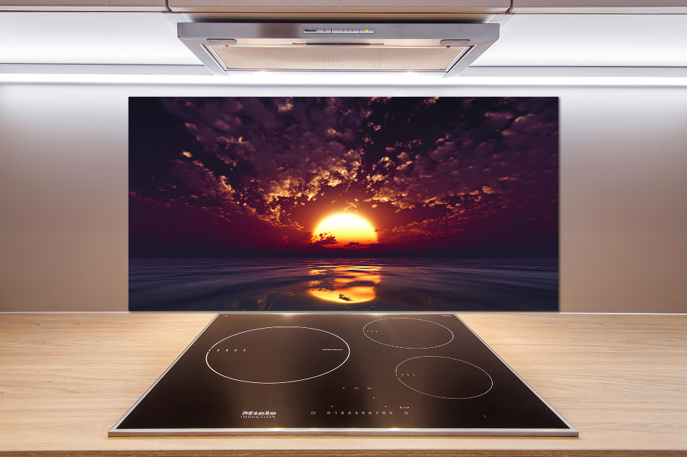 Cooker splashback Sunset