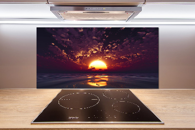 Cooker splashback Sunset