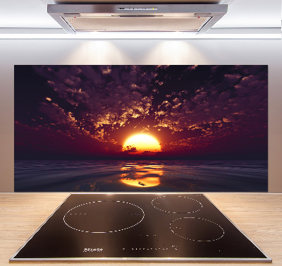 Cooker splashback Sunset