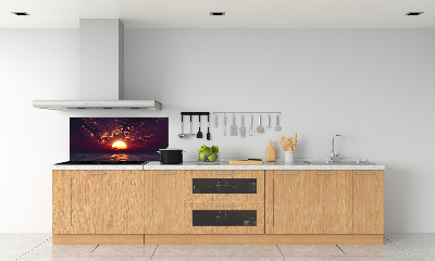 Cooker splashback Sunset