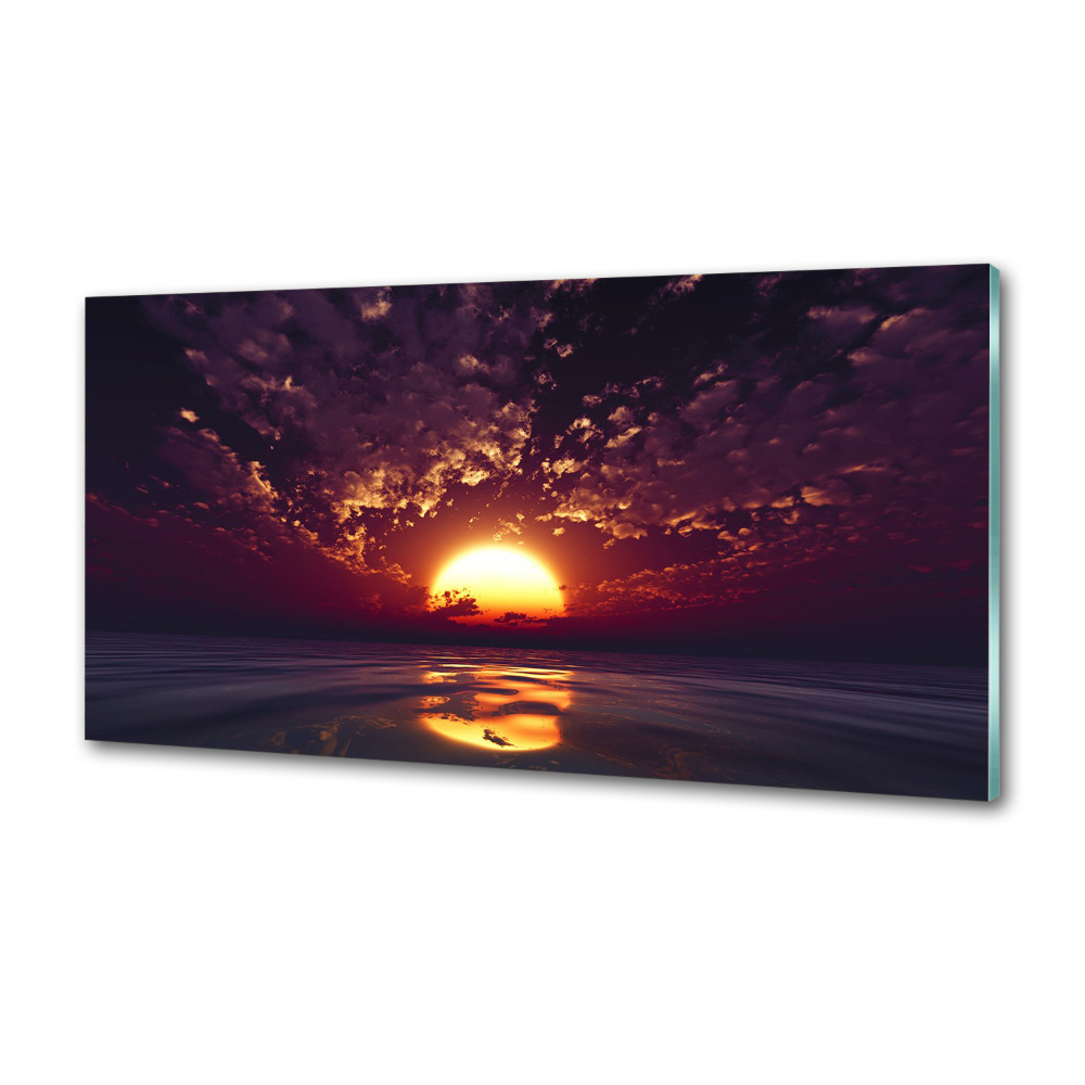 Cooker splashback Sunset