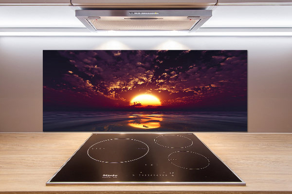 Cooker splashback Sunset