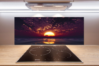 Cooker splashback Sunset