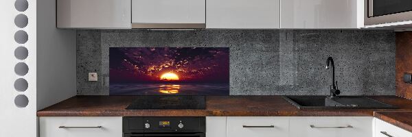 Cooker splashback Sunset