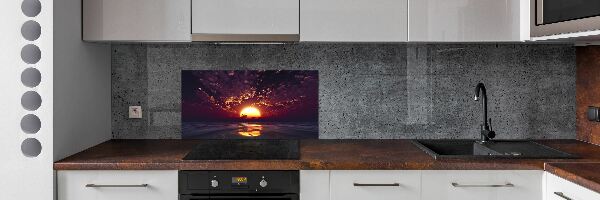 Cooker splashback Sunset