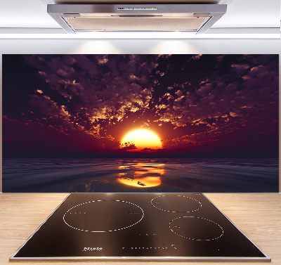 Cooker splashback Sunset