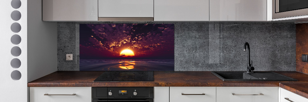 Cooker splashback Sunset