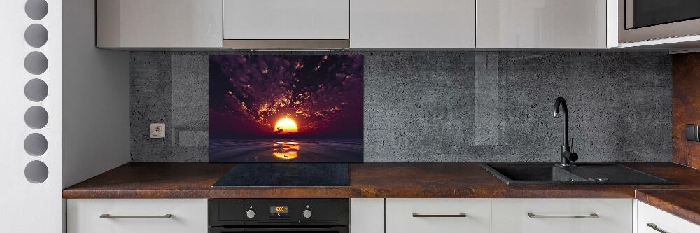 Cooker splashback Sunset